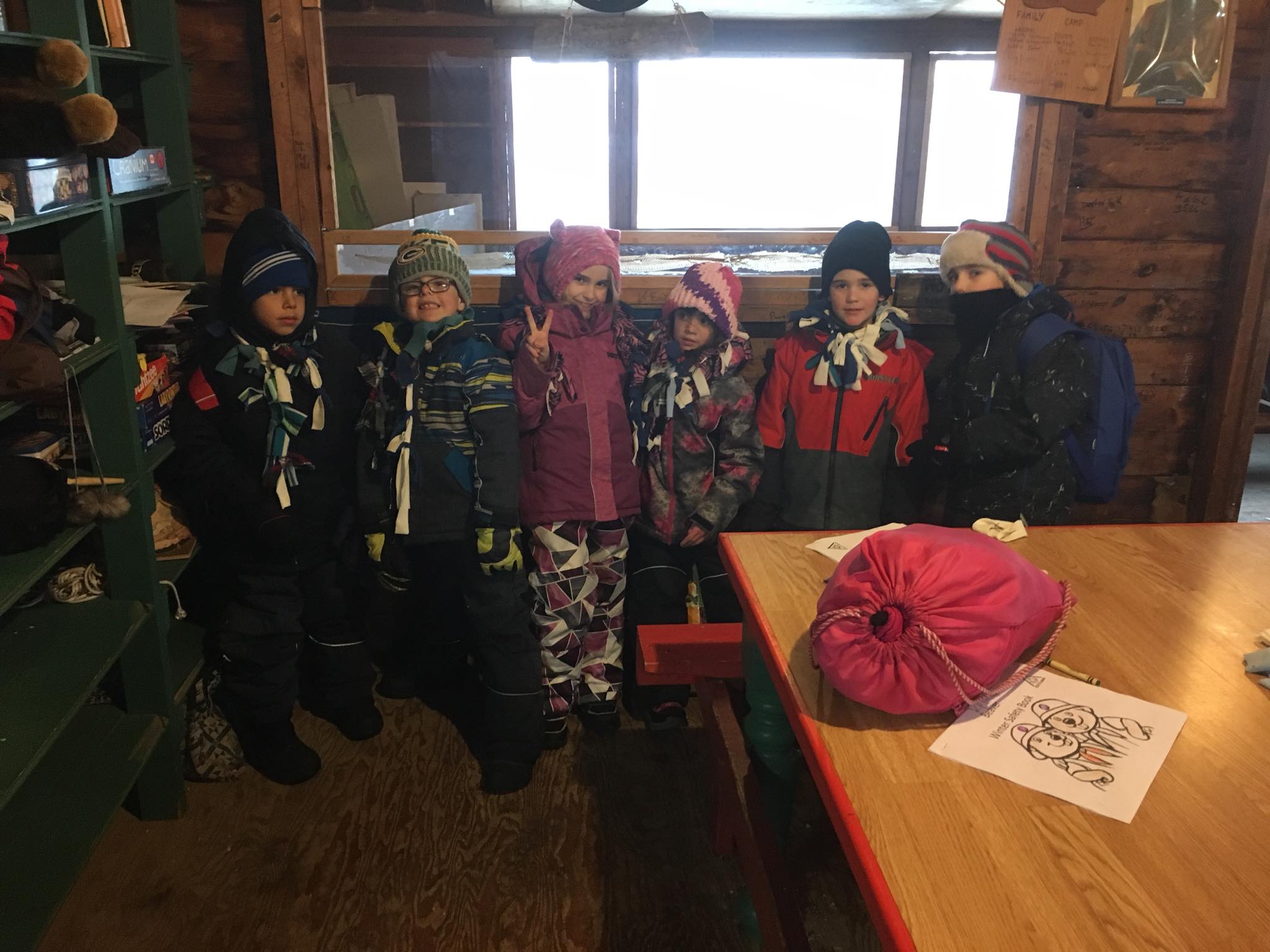 Scouts dressed for a winter outing
